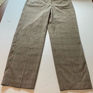 Liz Claiborne Women’s Plaid Dress Pants in Tan and Gray